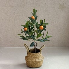 인조 귤나무 조화 화분 식탁 거실 주방 카페 홈데코 플랜테리어 소품, 1개, 60cm ORG-60