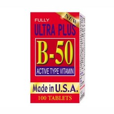 福滿佳 Ultra Plus B-50 活性維他命B群 100錠 美國製, 福滿佳B50膜衣錠, 1個