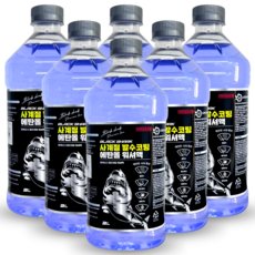 블랙샤크 프리미엄 사계절 발수코팅 워셔액, 6개, 2L