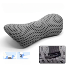 바디메타 메모리폼 사무용 의자 등받이 허리쿠션 요추전만 바른자세, 그레이