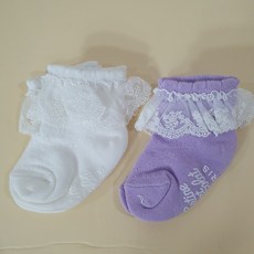 쇼콜라 레이스 단말#고급스런 레이스#퍼플 화이트