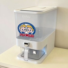 【新款熱銷】米桶家用自動防蟲防潮密封按壓式雜糧, 主圖款白色中號10斤裝【送配套米碗】 不, 1個