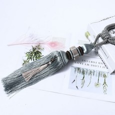 공급 공급 로켓볼 커튼 스트랩 이삭 스트랩 유럽식 커튼 걸이 볼, 라이트 블루, 1개