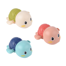 HAENEUL 3只在天空中游泳的海龜（綠色+藍色+紅色）三腸裡玩浴玩具