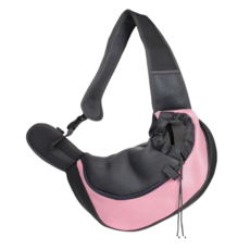 반려동물 고양이 포대기 이동가방 애견 산책 슬링백 앞가방, 핑크, 1개