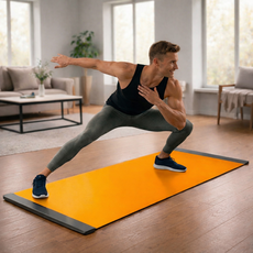 기슈 슬라이딩 매트 슬라이드 보드 실내 스케이팅 패드, 오렌지, 1개