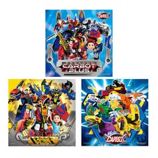 Hello Carbot 卡博機器戰士兒童拼圖玩具，激發想像力與創造力，安全無毒材質，培養手眼協調能力, 1套, 3片