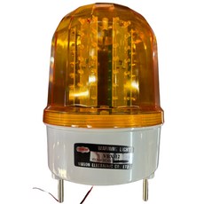 VIDSON 台灣製 旋轉警示燈 LED大型警示燈 VBX 12V 24V 110V 220V L型支架, 1個, 黃色,110V