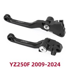 가능한 접이식 야마하 핸들바 레버 2001 조절 브레이크 클러치 YZ250 호환 250 피벗 오토바이 YZ 250FX YZ250X 액세서리, YZ250F 09-24 Black, 1개