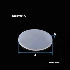 실리콘 디스크 미끄럼 방지 솔리드 패드 고온 완충기, 10pcs 80x5mm