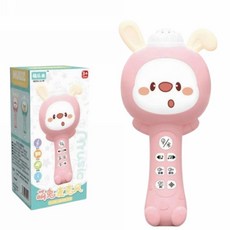兒童卡拉OK音樂麥克風 學習唱歌玩具, 1個, 兔子(9271)(免電池)