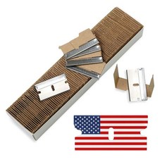 면도날 리필 스킨텍 클래식 CANOPUS 싱글 엣지 산업용 100 헤비 듀티 스트레이트 면도기 박스 및 카톤 커터 교체용 칼날 유리 페인트 스크레이퍼 면도날100개 상자, 100 Count (Pack of 1)