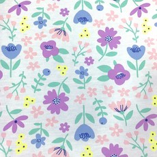 【禾季Her-Ji】台灣製 輕巧型專業透氣防水墊 柔軟親膚透氣舒適 尿布墊 看護墊 多功能用途 重複使用, 1個, 浪漫小花,Ｌ- 150x180cm 雙人床, 1