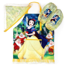 백설공주 앞치마 토시두건 요리 미술용