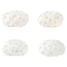 트레이드미 드라이 물방울 비닐 샤워캡, 베이지, 1개