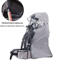 아기 등산캐리어 배낭 운반대 백팩 여행 백프레임 트래킹 경량, 107블랙(보안잠금장치포함)+레인커버
