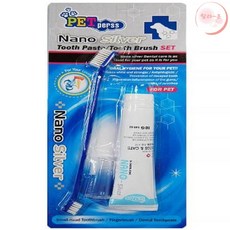 랄라온 펫퍼스 칫솔치약세트 소형견칫솔