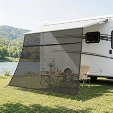 RV 차양 스크린 8피트 X 17피트 3인치18피트 차양에 적합 메쉬 모터홈 캠핑 트레일러 자외선 차단제
