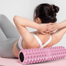 하드돌기 EVA 폼롤러 마사지 요가용품, 1개, 핑크