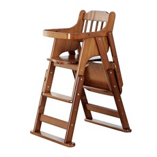 식당 접이식 아기의자 카페 가정용 식탁의자 휴대용, 표준형 다크커피 트레이