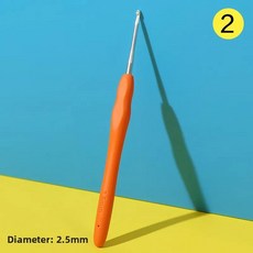 흑단바늘 1개입 혈단향 원목 손잡이 코바늘 수제 DIY 니트 스웨터 및 스카프용 미세 팁, 04 2.5MM