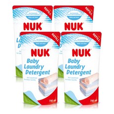 NUK 嬰兒洗衣精補充包 750mlx4, 1個