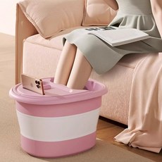 클로버 테크 접이식 족욕통, 아이보리, 1개