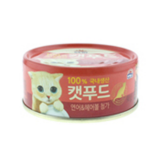 사조로하이캣푸드 고양이 간식캔, 혼합맛(연어/헤어볼), 90g, 2개