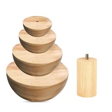 WGLILO 나무 도자기 점토 몰드 세트 세라믹 탑 폼 DIY 그릇 접시 슬럼프 프레스 아트 제작용 손잡이가 달린 도구 라지(21.4cm(8.46인치) 19.1cm(7.4, Large