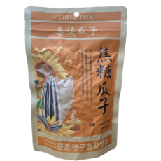 喜談CHEER TALK焦糖瓜子160g - 酥脆飽滿，獨立包裝，健康零食, 160公克, 1個