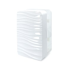 키다리아저씨 무타공 투명 업소용 까페 벽걸이 냅킨케이스 냅킨통 냅킨홀더 냅킨꽂이 티슈 화장지케이스, 펄화이트, 1개