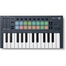 Novation FLkey Mini - 음악 제작을 위한 FL 스튜디오 통합 기능을 갖춘 휴대용 25키 USB MIDI 키보드 컨트롤러, 25 Keys Mini, MK1