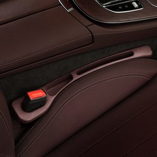 모우앤코 자동차 조수석+보조석 사이드 포켓 틈새쿠션 수납 우레탄 차량용 악세서리, 1세트, 브라운