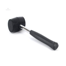 모모 캠핑용 고무망치 300g, 블랙, 1개