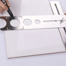 자유각도자 각도고정기 직각자 360도 마킹자 만능자