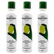 만토바 엑스트라 버진 올리브오일 스프레이, 200ml, 3개