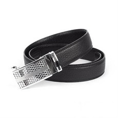 ELLE HOMME男士皮帶-六角網格底 自動扣真皮 時尚商務休閒