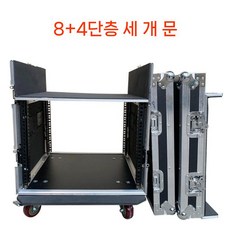 음향장비 랙케이스 콘솔 선반 레이어 케이스, 12U 단층3도어, 1개