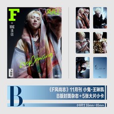王琳凱官方C版風尚誌：AB封面小卡自拍卡，2024年11月MUSIC刊，臺灣現貨, 官方版 B封面+5張珍藏小卡