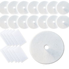 세계필터 호환 미니건조기필터 세트, 25세트, 둥근배기필터+사각흡기필터