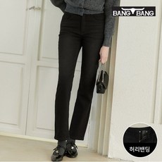 뱅뱅 여성 폴라플리스 라이크라 본딩 데님 검정_P352663319 211672