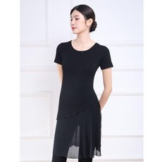 無品牌 莫代爾中長款舞蹈練功服套裝女 適用於現代舞、古典舞、中國舞訓練