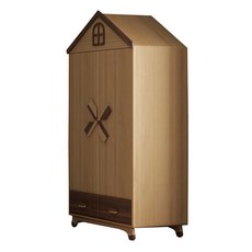 兒童實木衣櫃 卡通衣櫃 兒童房家具 收納櫃 櫸木全實木兒童衣櫃 小戶型衣櫥 創意儲物櫃 臥室衣櫃