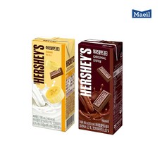 허쉬 초콜릿드링크 190mL 바나나맛24+초코맛24 48팩(2box)/무료배송