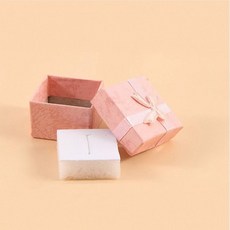 프로포즈 선물용 리본 반지 상자 귀걸이 쥬얼리 악세사리 케이스 사각