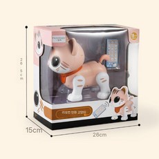 로봇강아지 ai 음성 선물 반려로봇 애완용 인공지능 지능형 애완봇, 신제품8001원격제어만화고양이, 1개