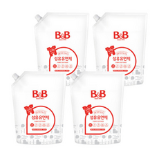 비앤비 섬유유연제 베르가못향 - /유아 유연제 섬유유연제, 4개, 4개입, 1.5L
