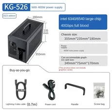 eGPU 독 3/4 그래픽 카드 도크 노트북용 외부 확장 전문 디자인 EGPU 렌더링 계산, 07 KG-526