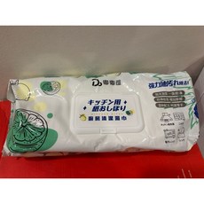 嘟嘟屋廚房清潔濕巾80抽，有效去除油污，溫和不傷手，廚房清潔好幫手, 1個