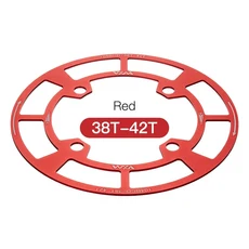 VXM MTB 자전거 크랭크 스타 링 보호대 104BCD 32 34 36 38T 체인링 보호 커버 가드 체인휠 부품, Red 38T-42T, 한개옵션1